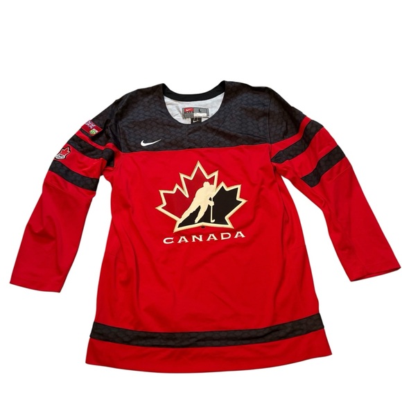 NWT, Nike 2017 World Championship Team Canada IIHF Replica Hockey Jersey Sz L - Picture 8 of 15